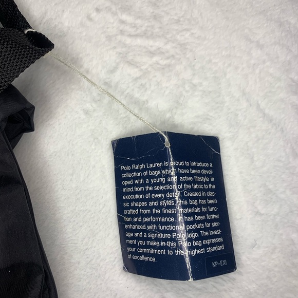 Rare Mint OG Polo Ralph Lauren Polo Sport Patch Nylon Backpack zip stadium Pwing - Picture 8 of 11